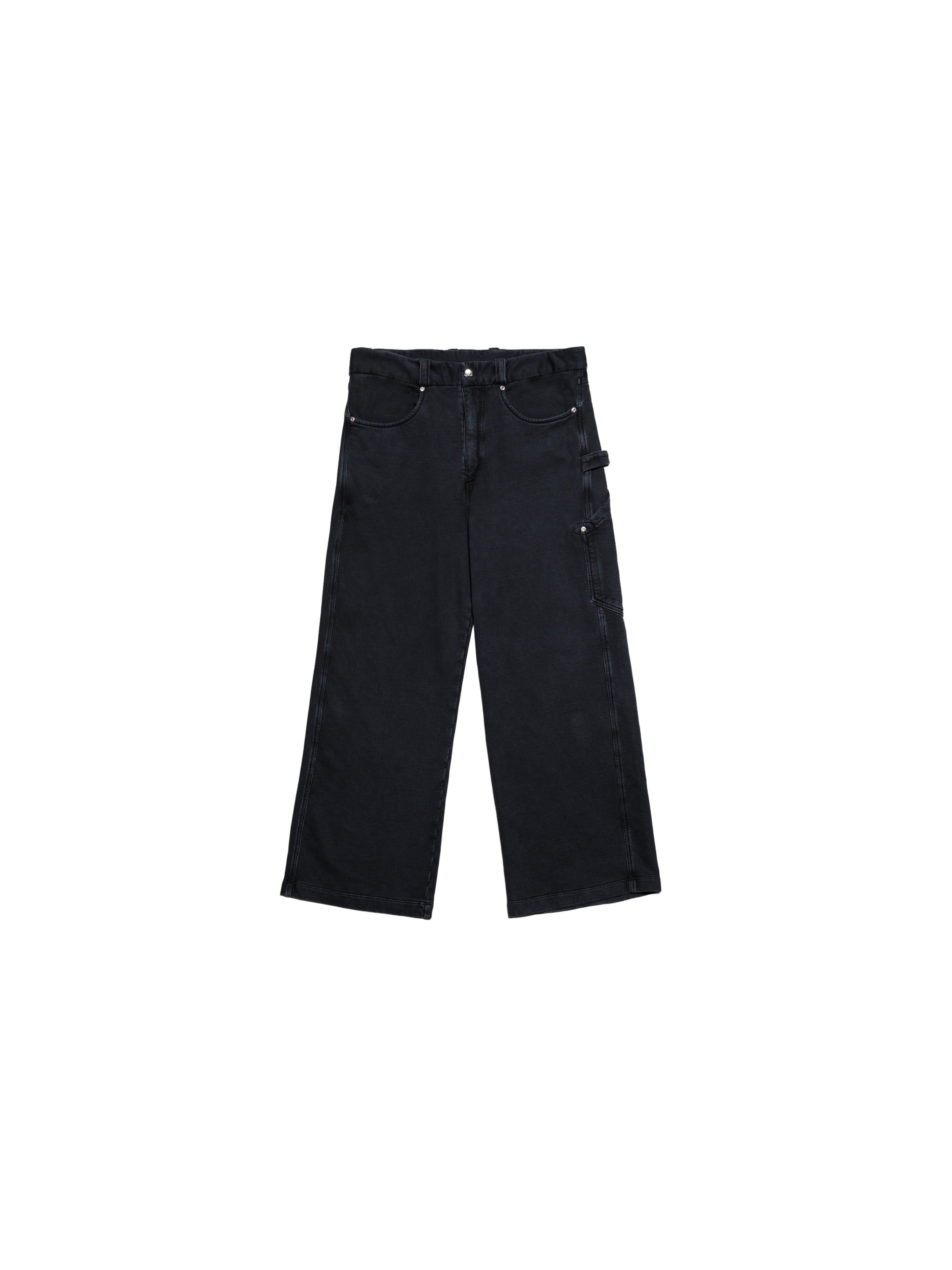 Pants & Shorts QUADRO CREATIONS Calça Fixer Straight Stoned "Preto" - THE GAME